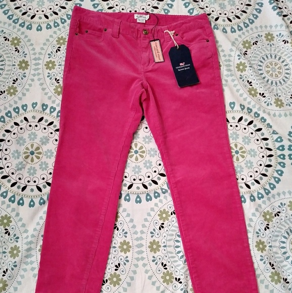 Vineyard Vines Denim - Vineyard Vines Straight Pink Corduroy Pants.